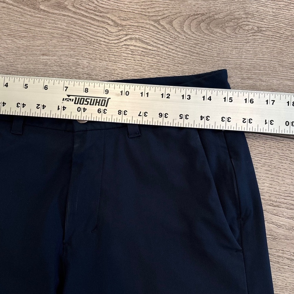 Lululemon Commission Slim Fit Pants Mens 31 Navy Blue ABC Technical Chino Golf - Picture 3 of 9